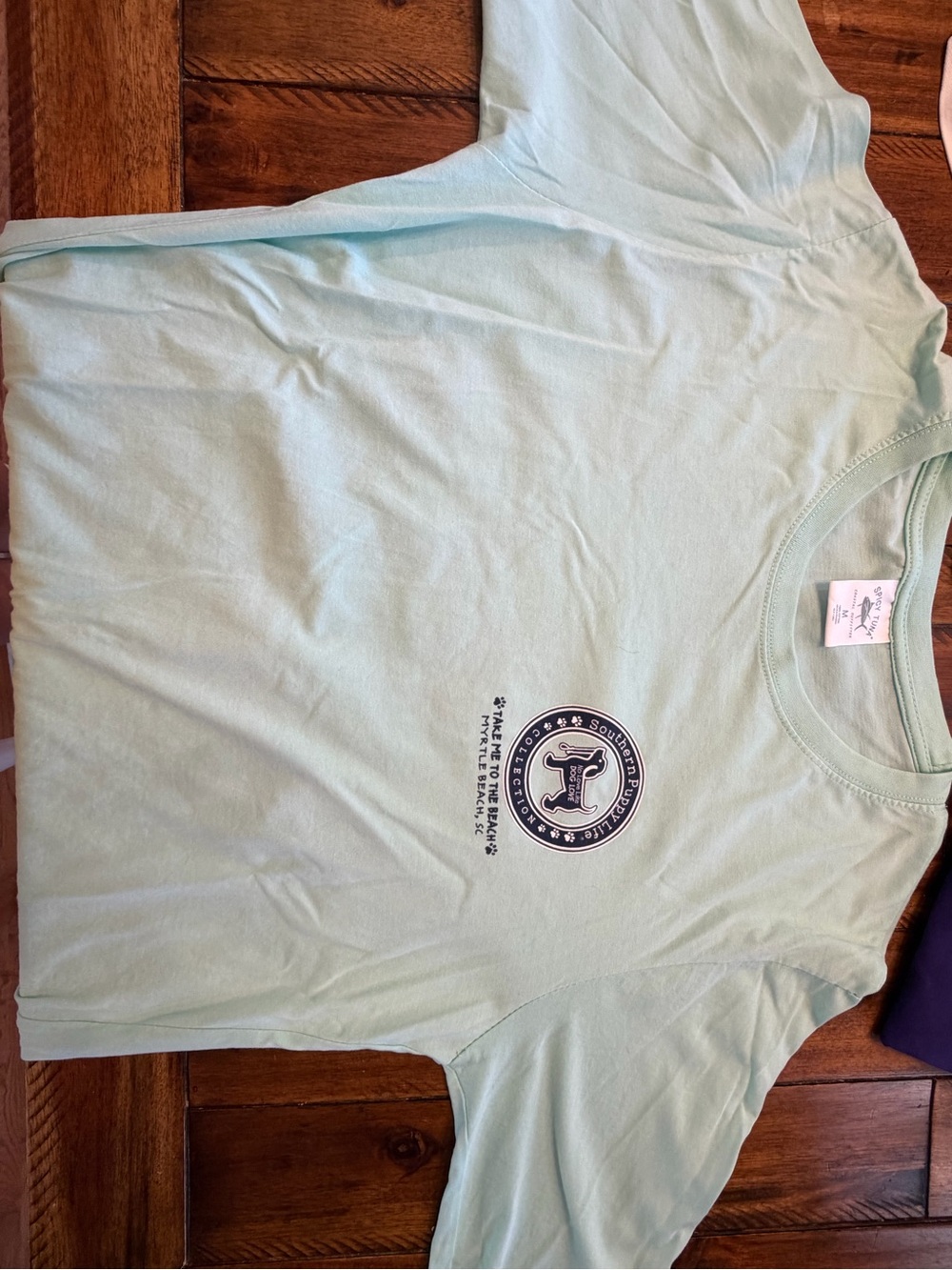 Light Green Graphic Crewneck T-Shirt